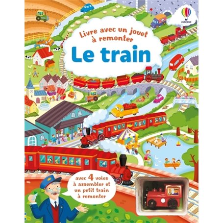 Le train - Livre avec un jouet à remonter - Dès 3 ans