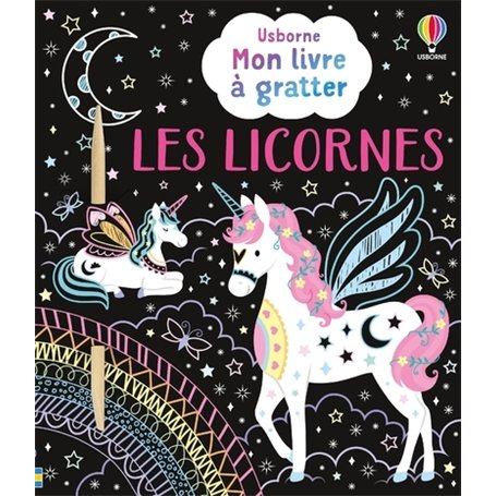Les licornes - Mon livre à gratter - Dès 6 ans