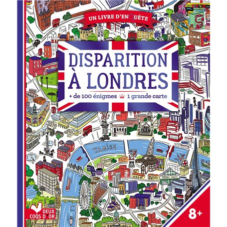 Disparition à Londres - livre avec carte