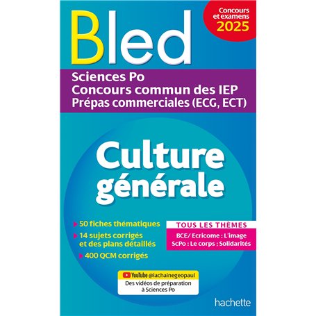 Bled - Culture générale 2025 - Sciences Po