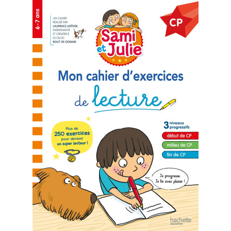 Sami et Julie CP - Mon cahier d'exercices de lecture