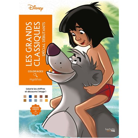 Coloriages mystères Disney - Grands classiques Spécial débutants