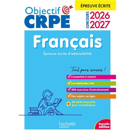 Objectif CRPE 2026 - 2027 - Français - épreuve écrite d'admissibilité M2/L3