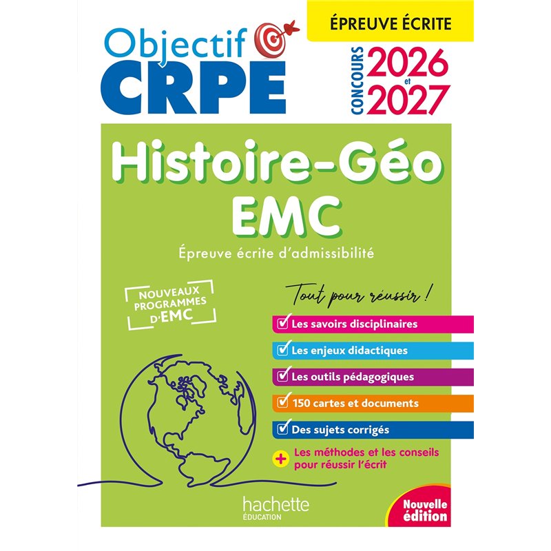 Objectif CRPE 2026 2027 Histoire G Ographie EMC Preuve Crite Objectif Crpe 2026 2027 Histoire Geographie Emc Epreuve Ecrite D 