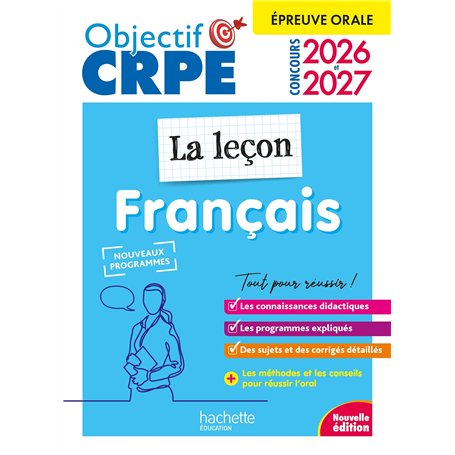 Objectif CRPE 2026-2027 - Français - La leçon - épreuve orale d'admission