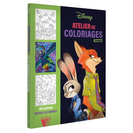 DISNEY TEENS - Atelier de coloriages - Merveilleux Animaux