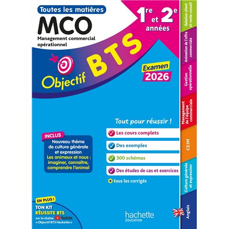 Objectif BTS MCO (1re et 2e années) - Toutes les épreuves