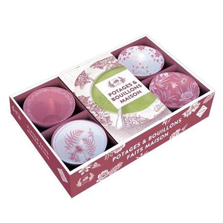 COFFRET Potages & bouillons maison (rose ancien)