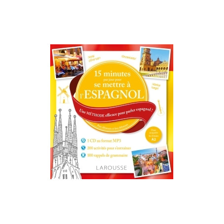 15 minutes par jour pour se remettre à l'espagnol + CD 14,63 €