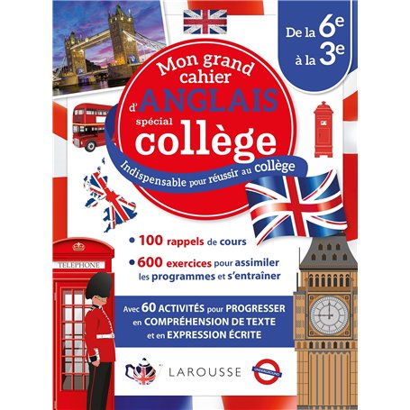 Mon grand cahier d'anglais spécial collège