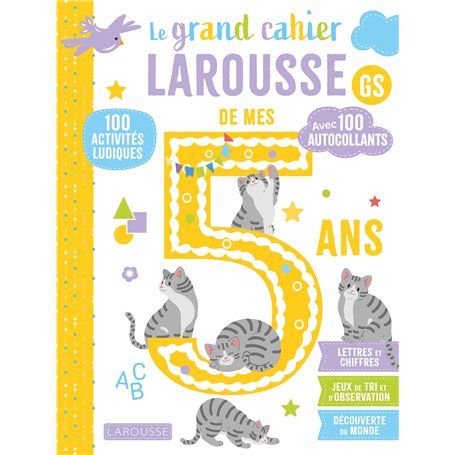Le grand cahier Larousse de mes 5 ans