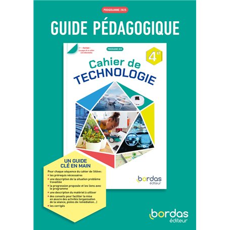 Technologie 4e - 2025 - Livre du professeur