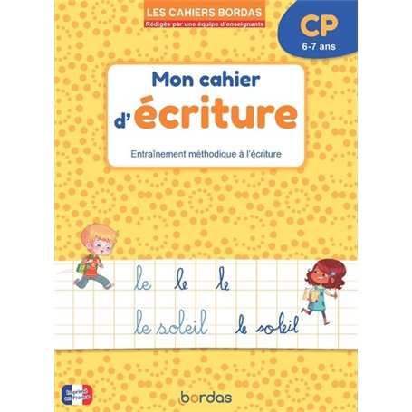 Les cahiers Bordas - Mon cahier d'écriture - CP
