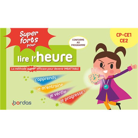 Super forts pour lire l'heure du CP au CE2