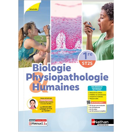 Biologie et physiopathologie humaines - 1re ST2S - Éd. 2025 - Livre + licence