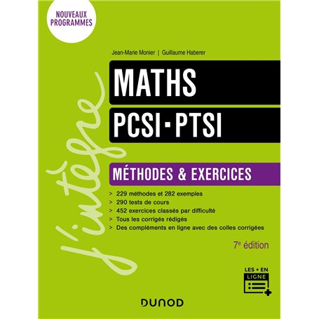 Maths PCSI-PTSI - Méthodes et exercices - 7e éd.
