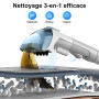Rivenara Shampouineuse Nettoyeur Canapé Tissu - 450W Injecteur Extracteur Vapeur Voiture Tapis Moquettes Aspirateur Détacheur Po