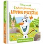 DISNEY BABY - Mon Premier livre puzzle - 4 pièces - Olaf et le Printemps