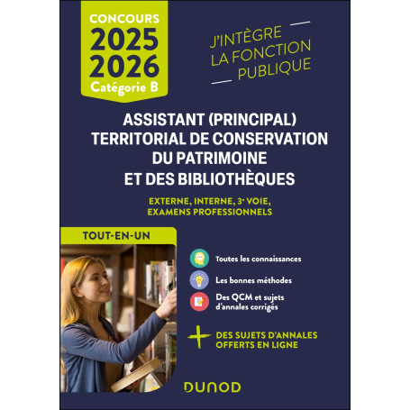 Concours Assistant (principal) territorial de conservation du patrimoine et des bibliothèques - 2025