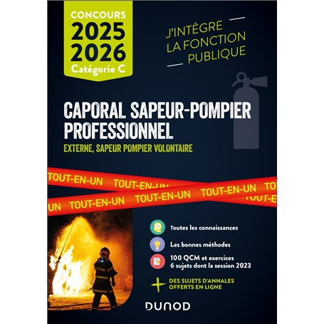 Concours Caporal sapeur-pompier professionnel 2025-2026