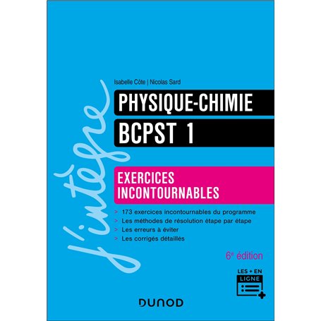 Physique-Chimie Exercices incontournables BCPST 1  6e éd.