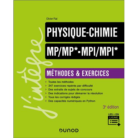 Physique-Chimie Méthodes et exercices MP/MP*-MPI/MPI* - 3e éd.