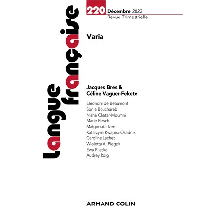 Langue française Nº220 4/2023