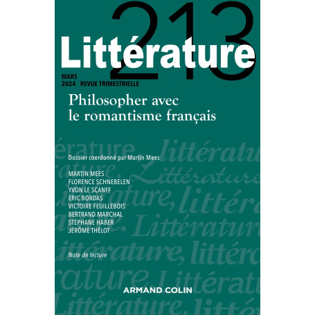 Littérature Nº213 1/2024