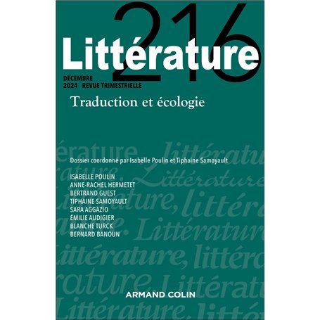 Littérature Nº216 4/2023