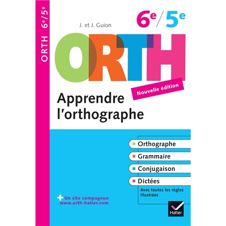 Apprendre l'orthographe 6e, 5e - ORTH 11,25 €