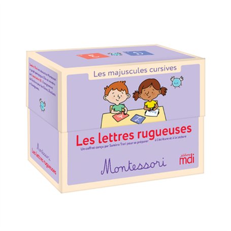 Coffret lettres rugueuses Montessori - Majuscules cursives 47,95 €