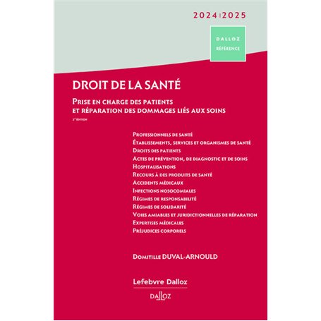 Droit de la santé 2024/2025 2ed - Prise en charge des patients