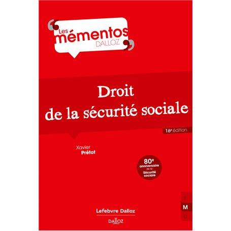 Droit de la sécurité sociale. 16e éd.
