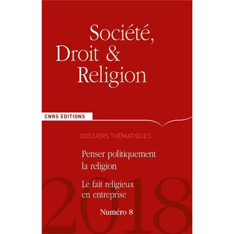 Société, Droit et Religion - numéro 8 24,46 €