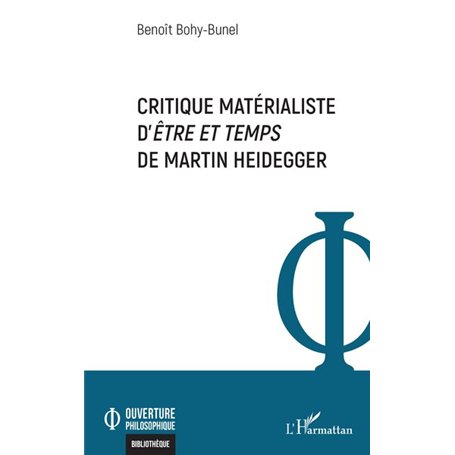 Critique matérialiste d’Être et temps de Martin Heidegger