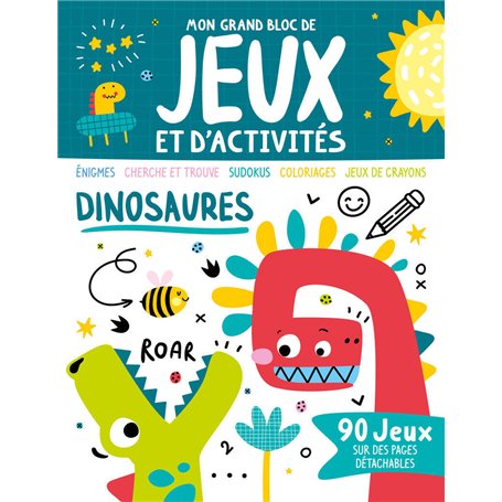 Mon grand bloc de jeux et d'activités - Dinosaures