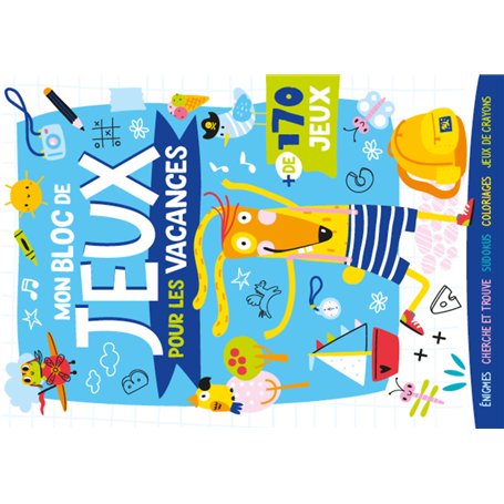 Mon bloc de jeux pour les vacances