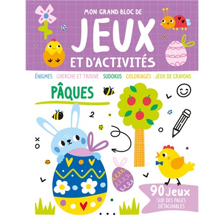 MON GRAND BLOC DE JEUX ET D'ACTIVITES - PAQUES