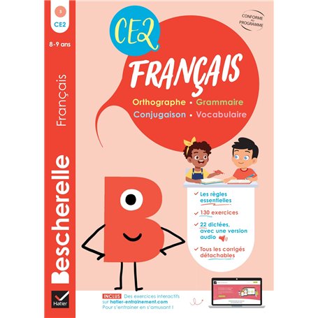 Bescherelle - Mon cahier d'entraînement en Français CE2  - 8 ans