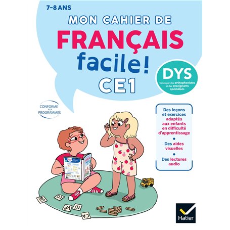 Mon cahier de Français facile DYS ! CE1  - 7 ans
