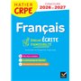 Français - CRPE 2026-2027 - Epreuve écrite d'admissibilité