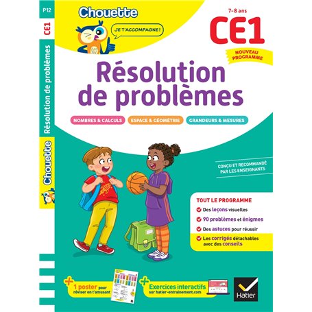 Résolution de problèmes CE1 - Cahier de soutien nouveau programme