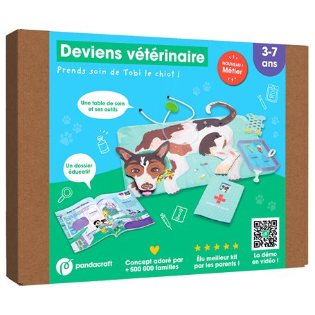 Deviens vétérinaire - kit Pandacraft 3-7 ans