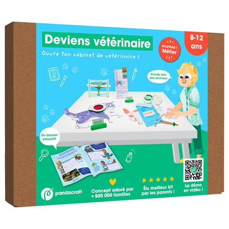 Deviens vétérinaire - kit Pandacraft 8-12 ans