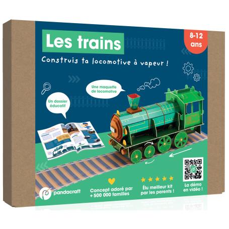 Les trains - Kit Pandacraft 8-12 ans