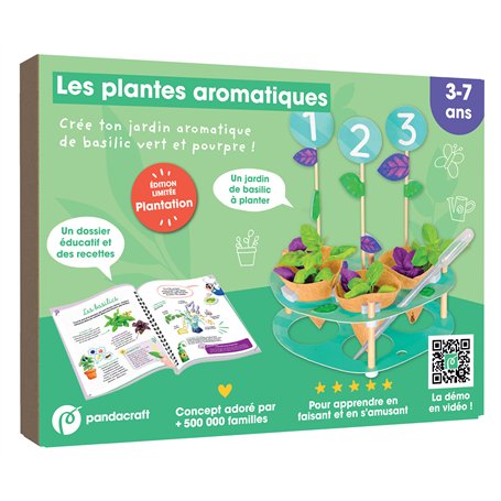 Les plantes aromatiques - Kit Pandacraft 3-7 ans