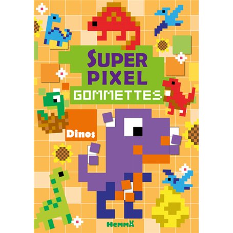 Super pixel - Gommettes - Dinos
