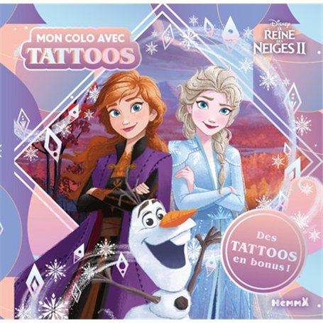 Disney La Reine des Neiges 2 - Mon colo avec tattoos - Des tattoos en bonus !
