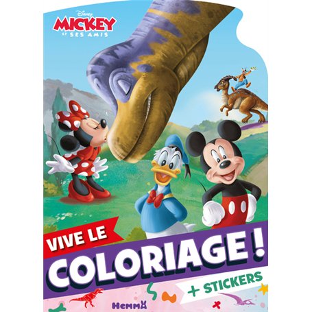 Disney Mickey et ses amis - Vive le coloriage ! (Mickey dinosaures)