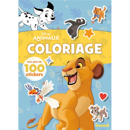 Disney Animaux - Coloriage avec plus de 100 stickers (Roi Lion)